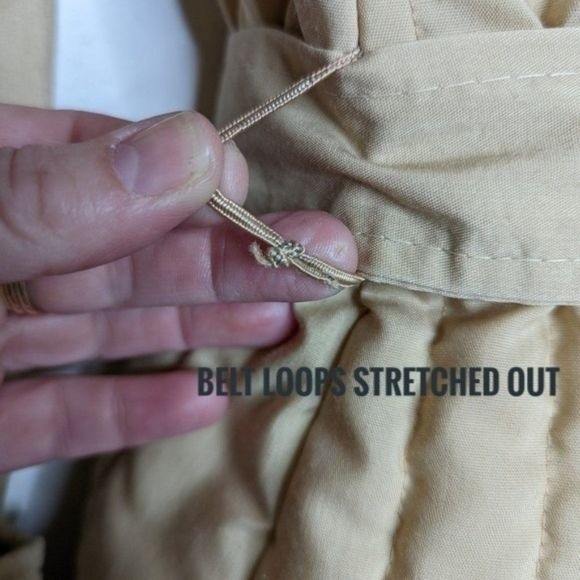 Vintage Channel Quilted Sherpa Lined Jacket Khaki Neutral - Picture 13 of 16